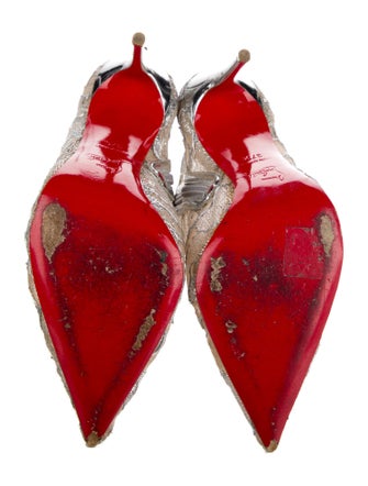 Christian Louboutin Lace Lace Pattern Boots