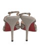 Christian Louboutin Canvas Slingback Pumps