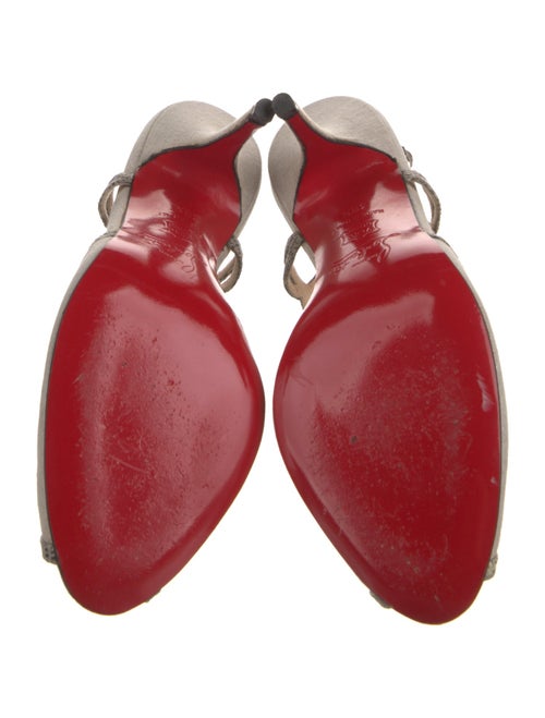 Christian Louboutin Canvas Slingback Pumps