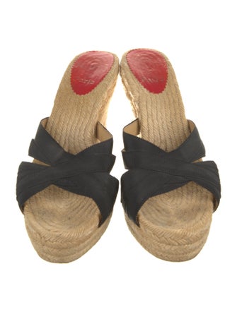 Christian Louboutin Grosgrain Trim Espadrilles