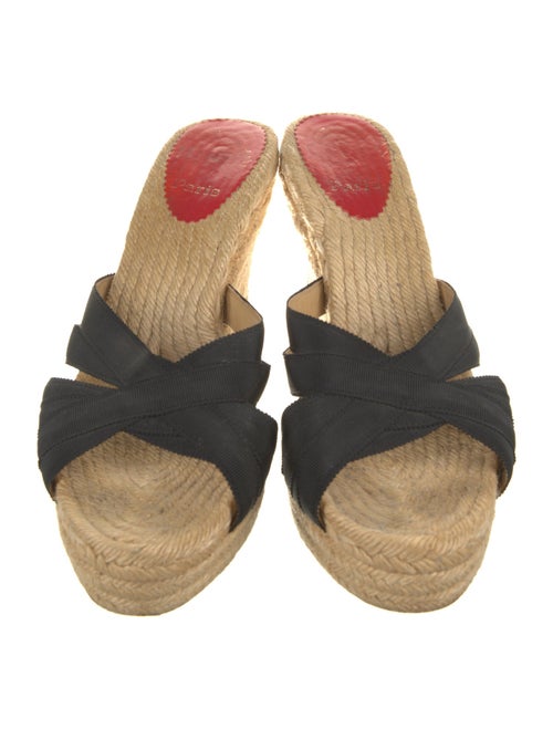 Christian Louboutin Grosgrain Trim Espadrilles