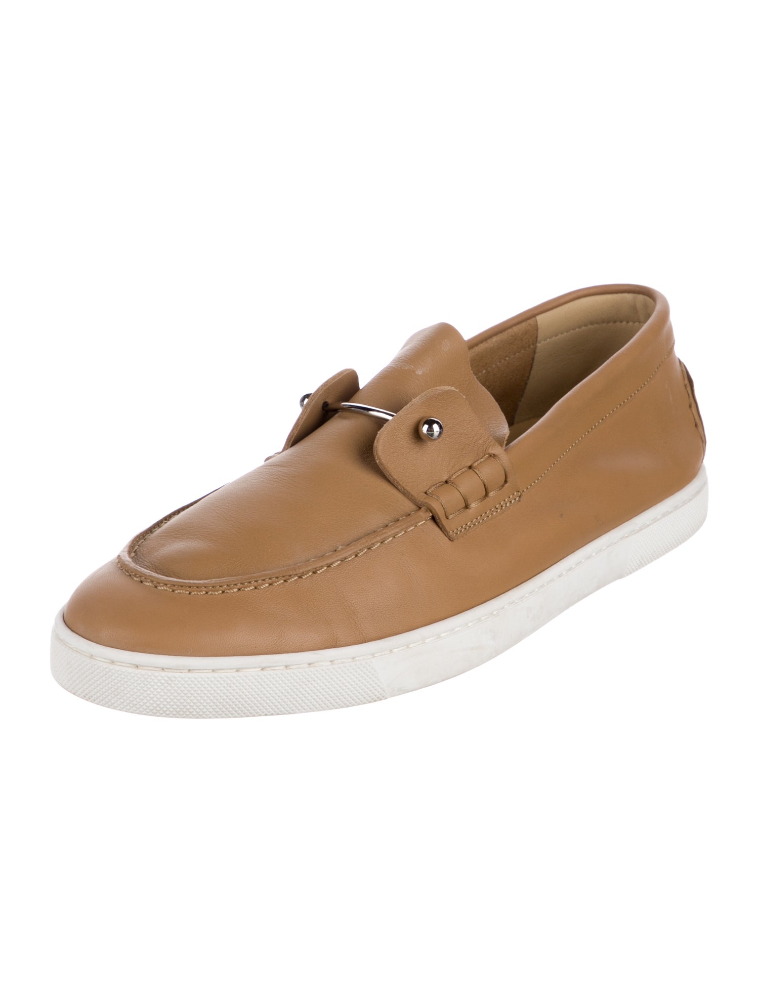Christian Louboutin Chambeliboat Leather Boat Shoes