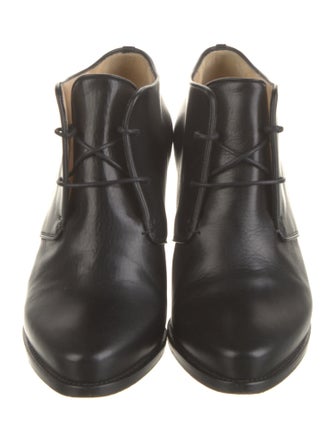 Christian Louboutin Leather Lace-Up Boots