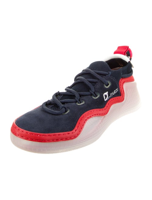Christian Louboutin Suede Printed Sneakers