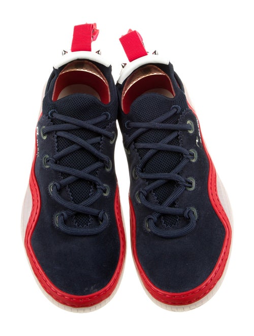 Christian Louboutin Suede Printed Sneakers