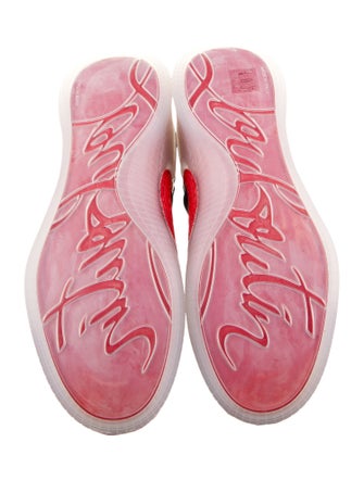 Christian Louboutin Suede Printed Sneakers