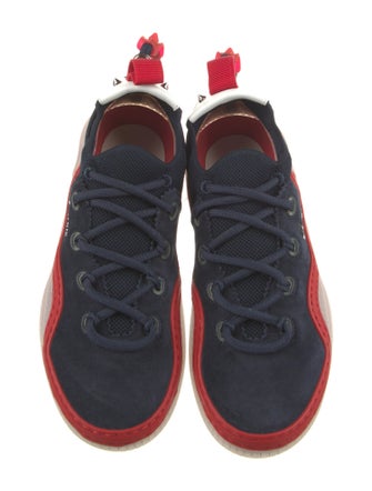 Christian Louboutin Suede Printed Sneakers