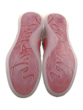 Christian Louboutin Suede Printed Sneakers