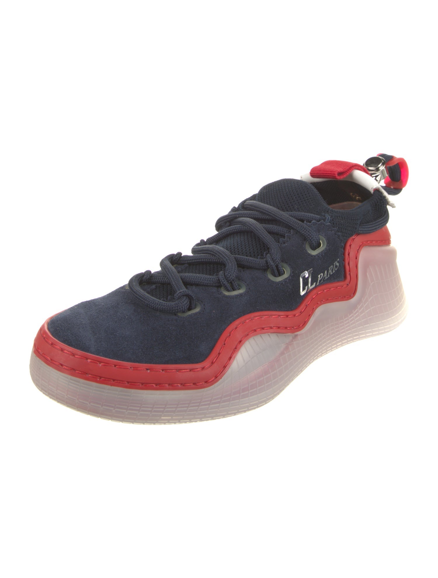 Christian Louboutin Suede Printed Sneakers