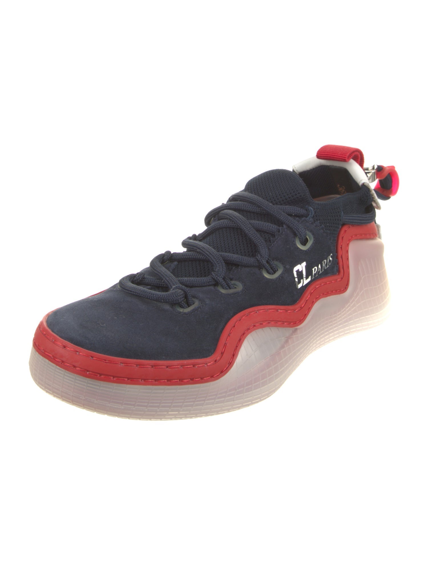 Christian Louboutin Suede Printed Sneakers