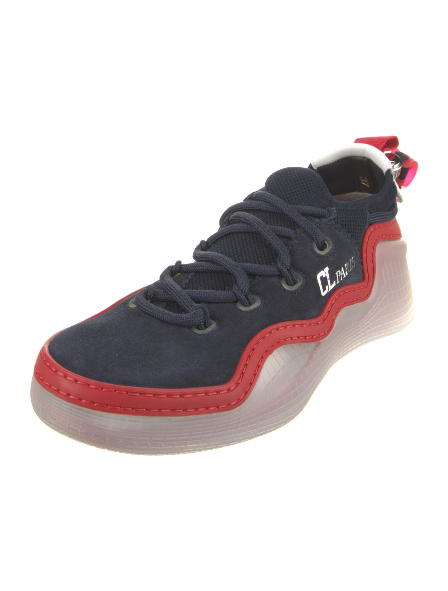 Christian Louboutin Suede Printed Sneakers