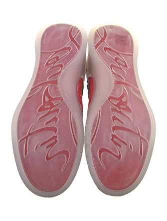 Christian Louboutin Suede Printed Sneakers