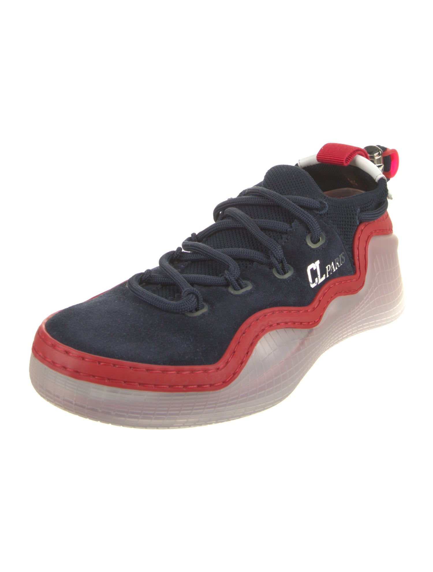 Christian Louboutin Suede Printed Sneakers