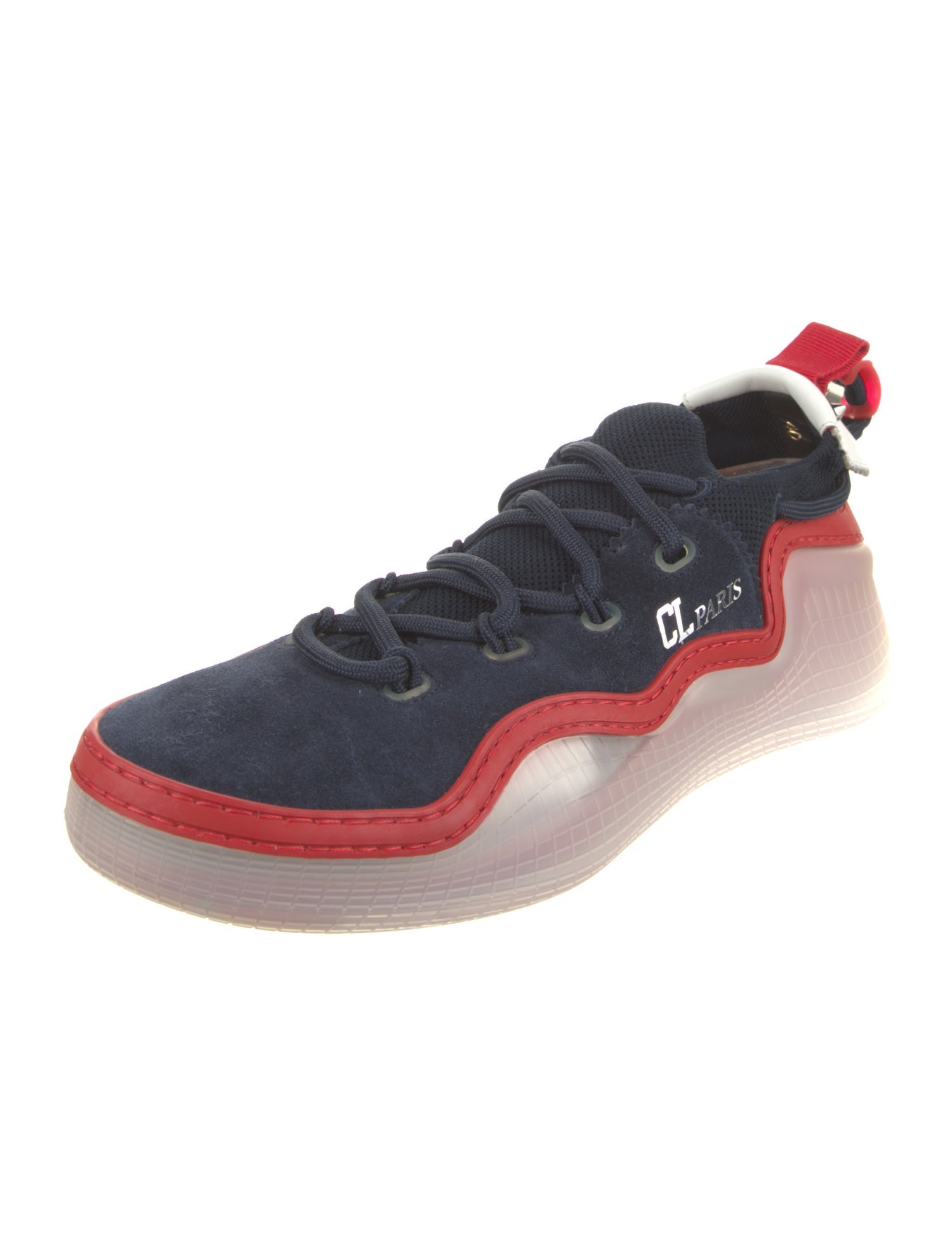 Christian Louboutin Suede Printed Sneakers