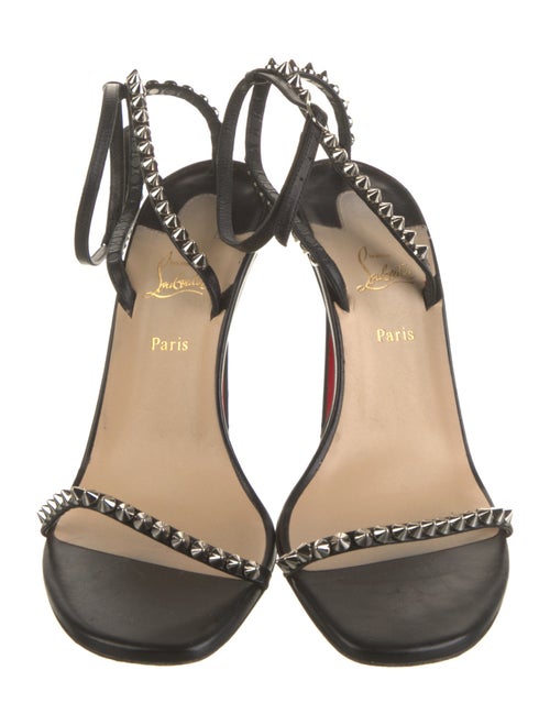 Christian Louboutin Spike Accents Leather Sandals