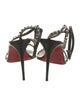 Christian Louboutin Spike Accents Leather Sandals