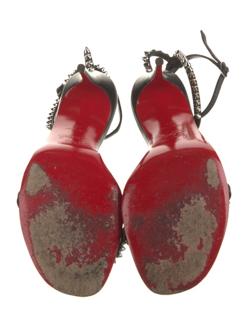 Christian Louboutin Spike Accents Leather Sandals
