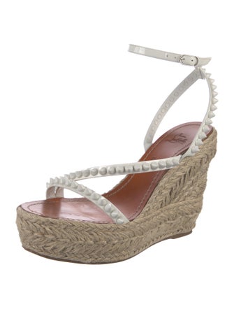 Christian Louboutin Mafaldina 120 Spike Accents Espadrilles