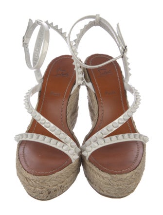 Christian Louboutin Mafaldina 120 Spike Accents Espadrilles