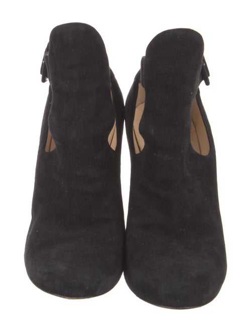 Christian Louboutin Suede Cutout Accent Pumps