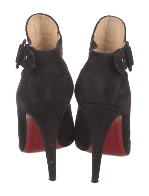 Christian Louboutin Suede Cutout Accent Pumps