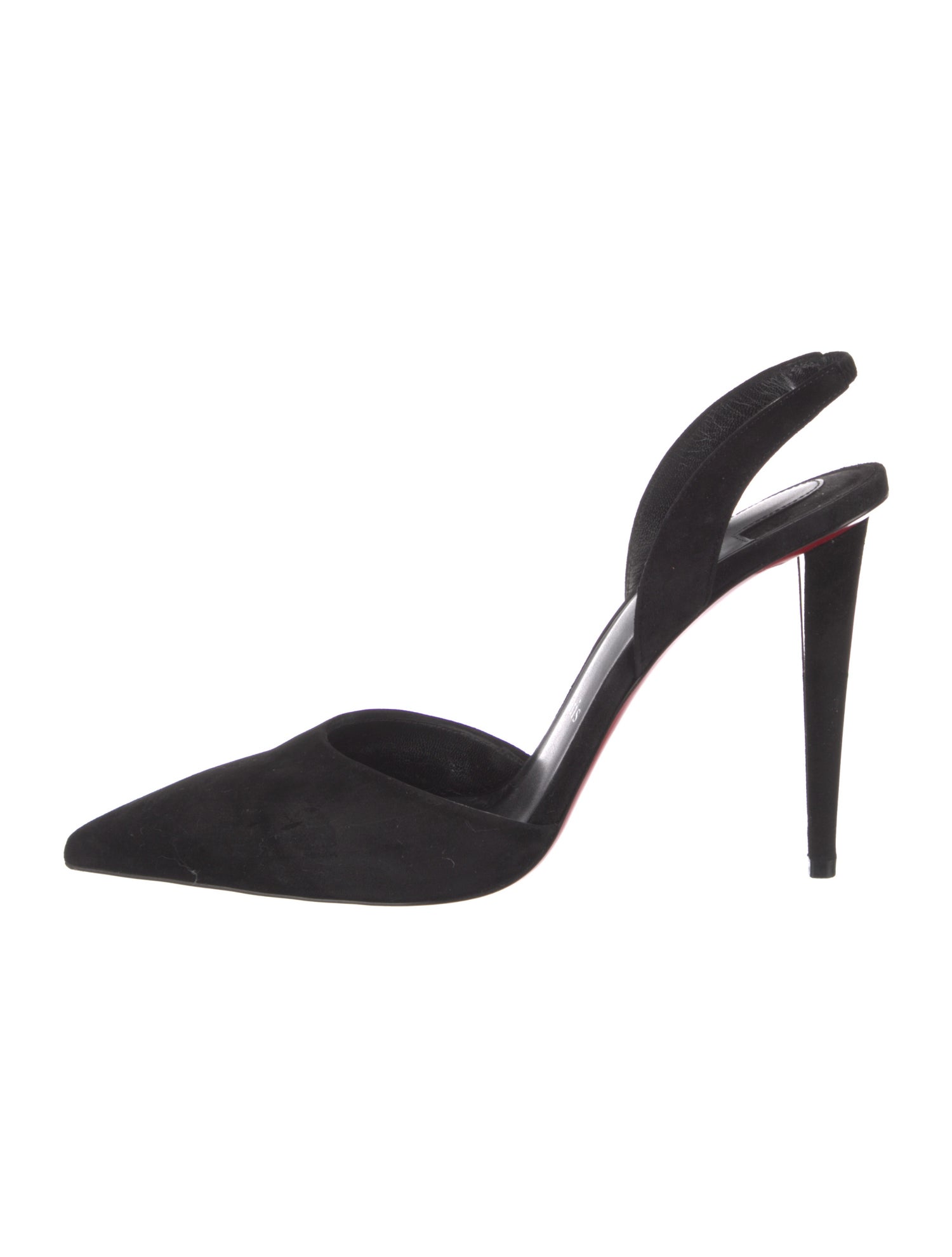 Christian Louboutin Suede Slingback Pumps