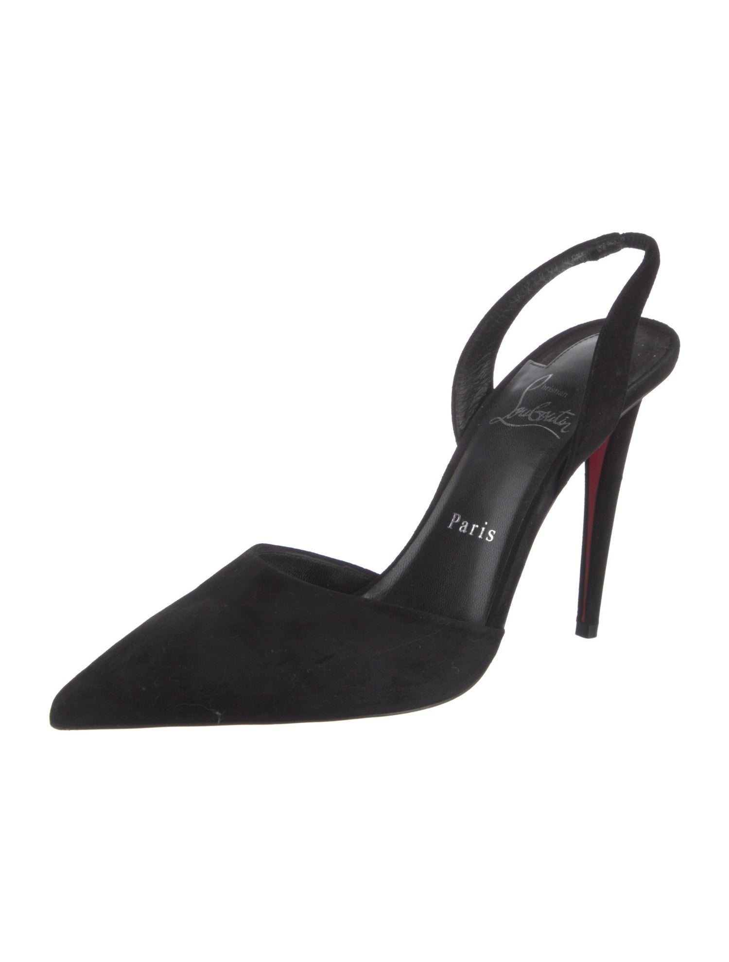 Christian Louboutin Suede Slingback Pumps