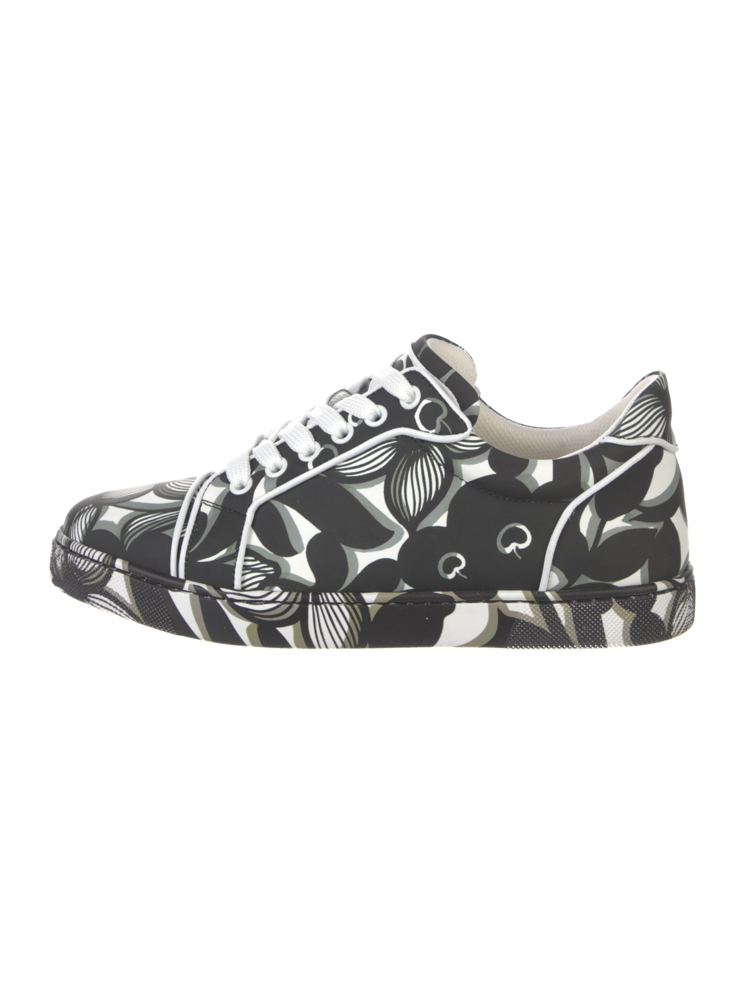 Christian Louboutin Leather Printed Sneakers