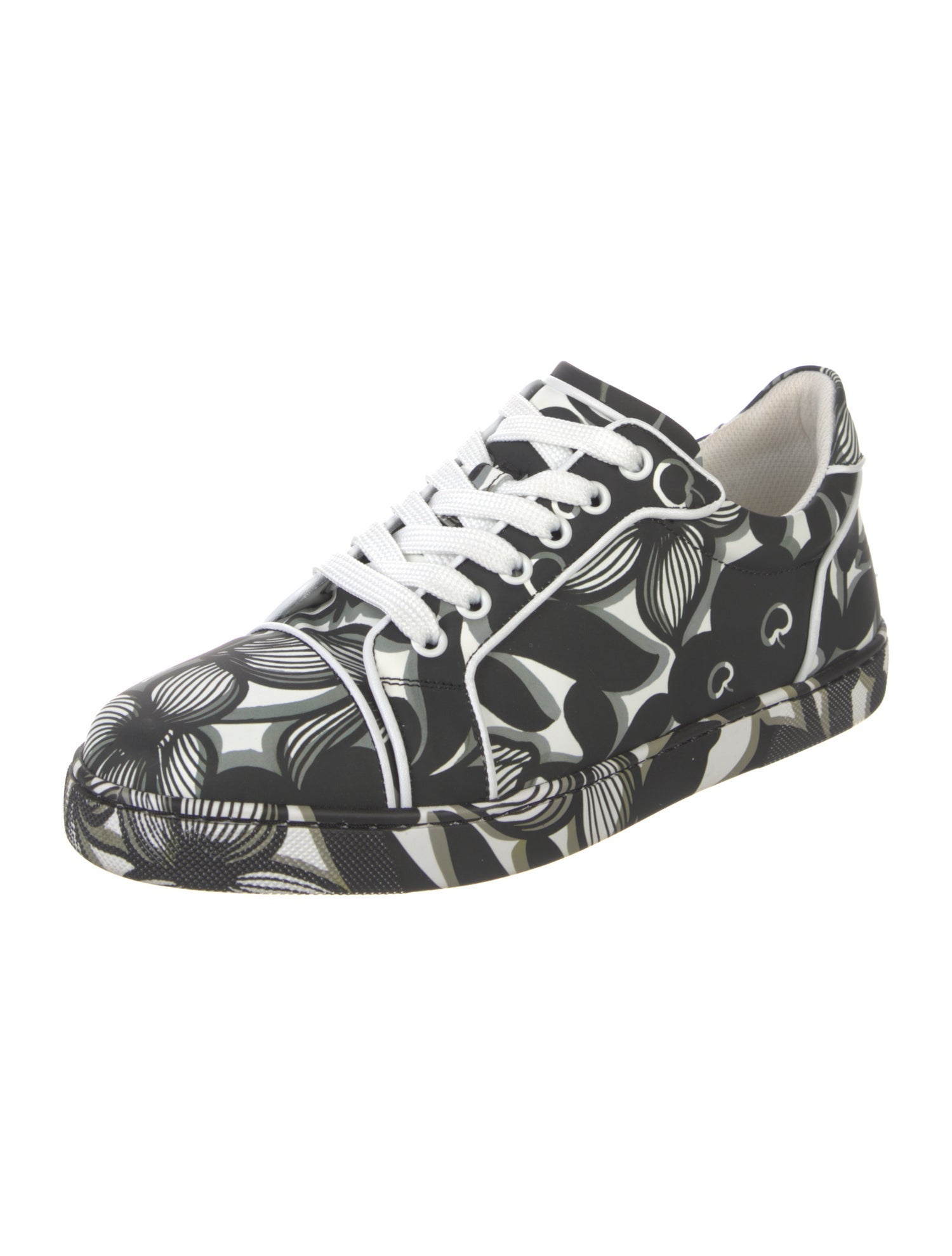 Christian Louboutin Leather Printed Sneakers