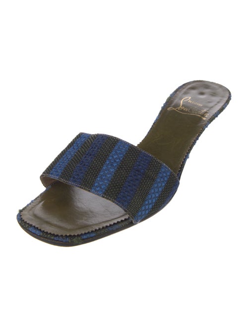 Christian Louboutin Milady Striped Slides