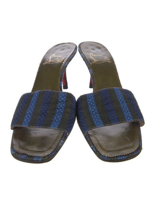 Christian Louboutin Milady Striped Slides