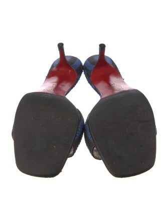 Christian Louboutin Milady Striped Slides