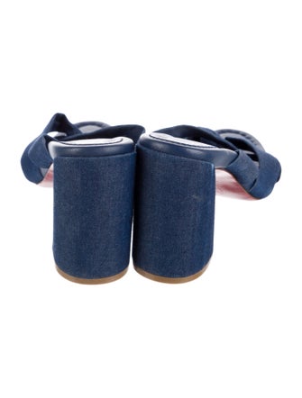 Christian Louboutin Disco Club Denim Slides