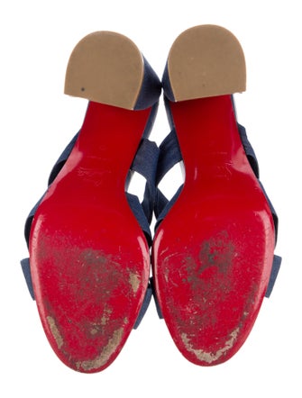 Christian Louboutin Disco Club Denim Slides