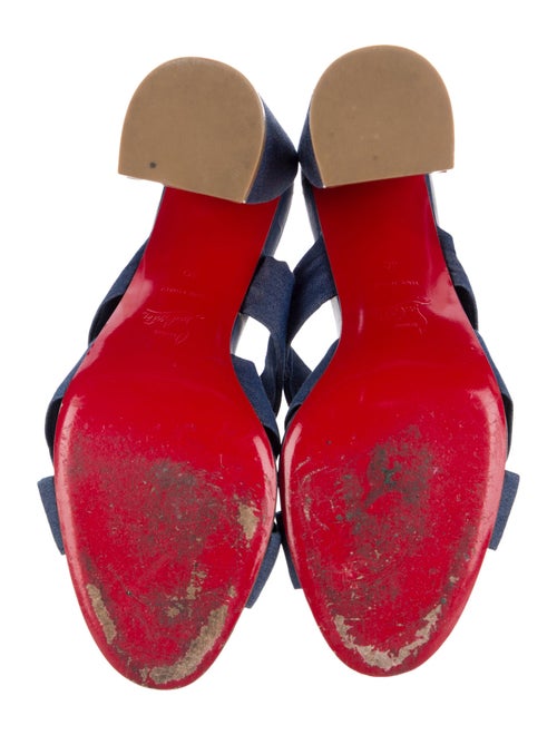 Christian Louboutin Disco Club Denim Slides