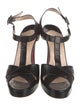 Christian Louboutin Leather T-Strap Sandals