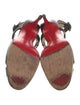 Christian Louboutin Leather T-Strap Sandals