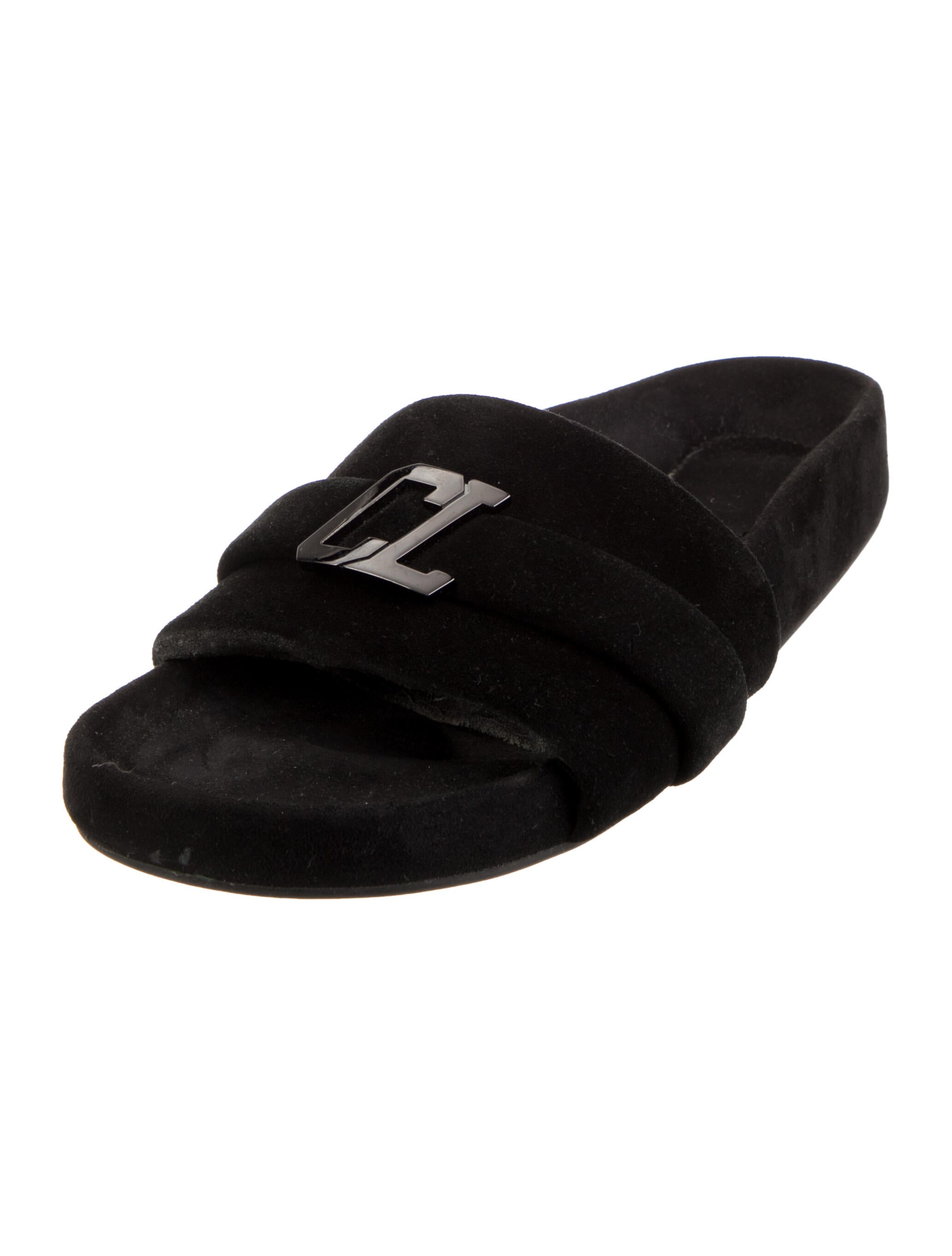 Christian Louboutin Suede Slides