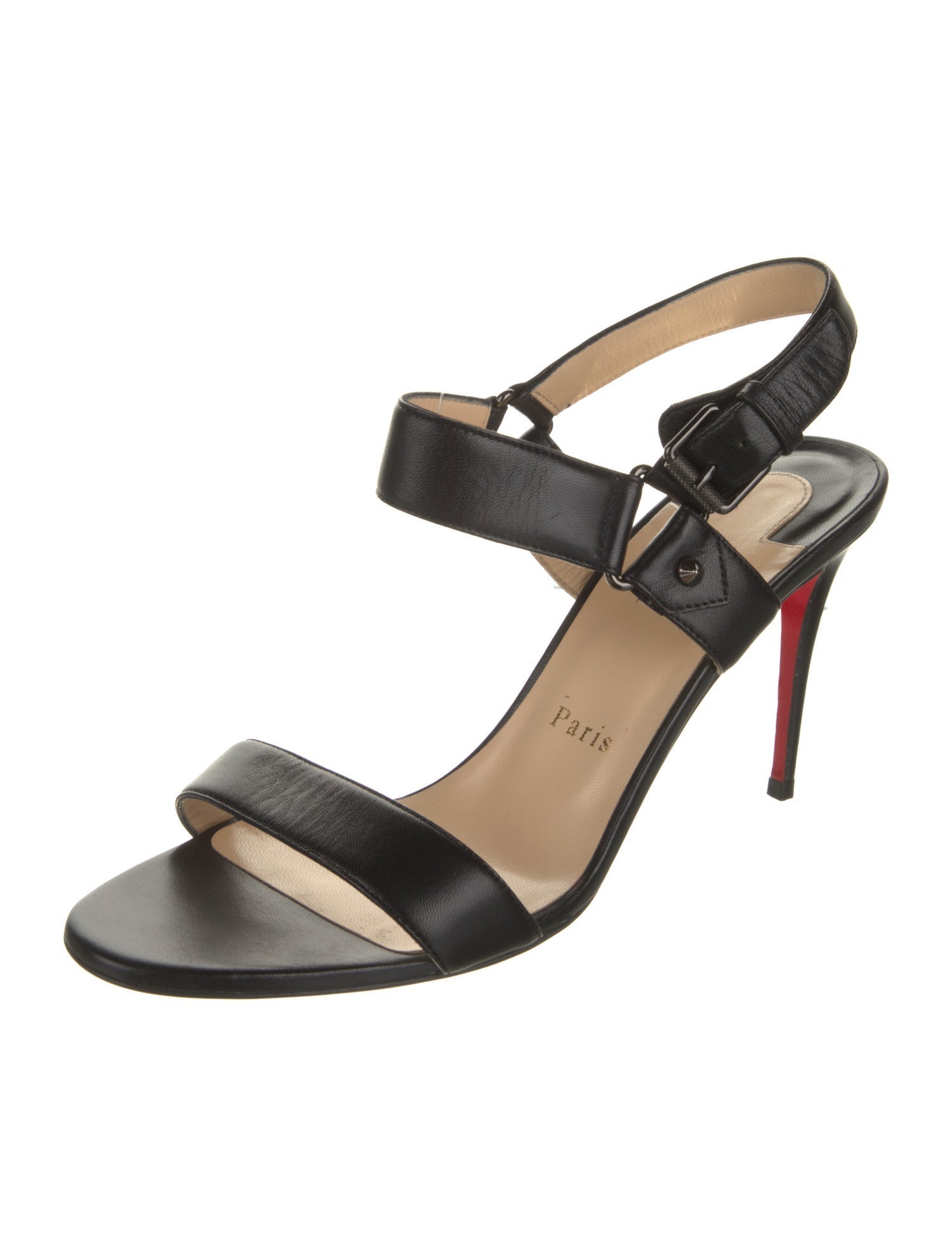 Christian Louboutin Leather Slingback Sandals