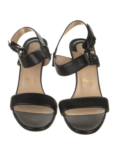 Christian Louboutin Leather Slingback Sandals
