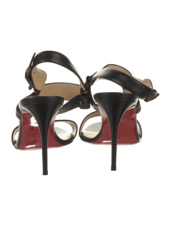 Christian Louboutin Leather Slingback Sandals
