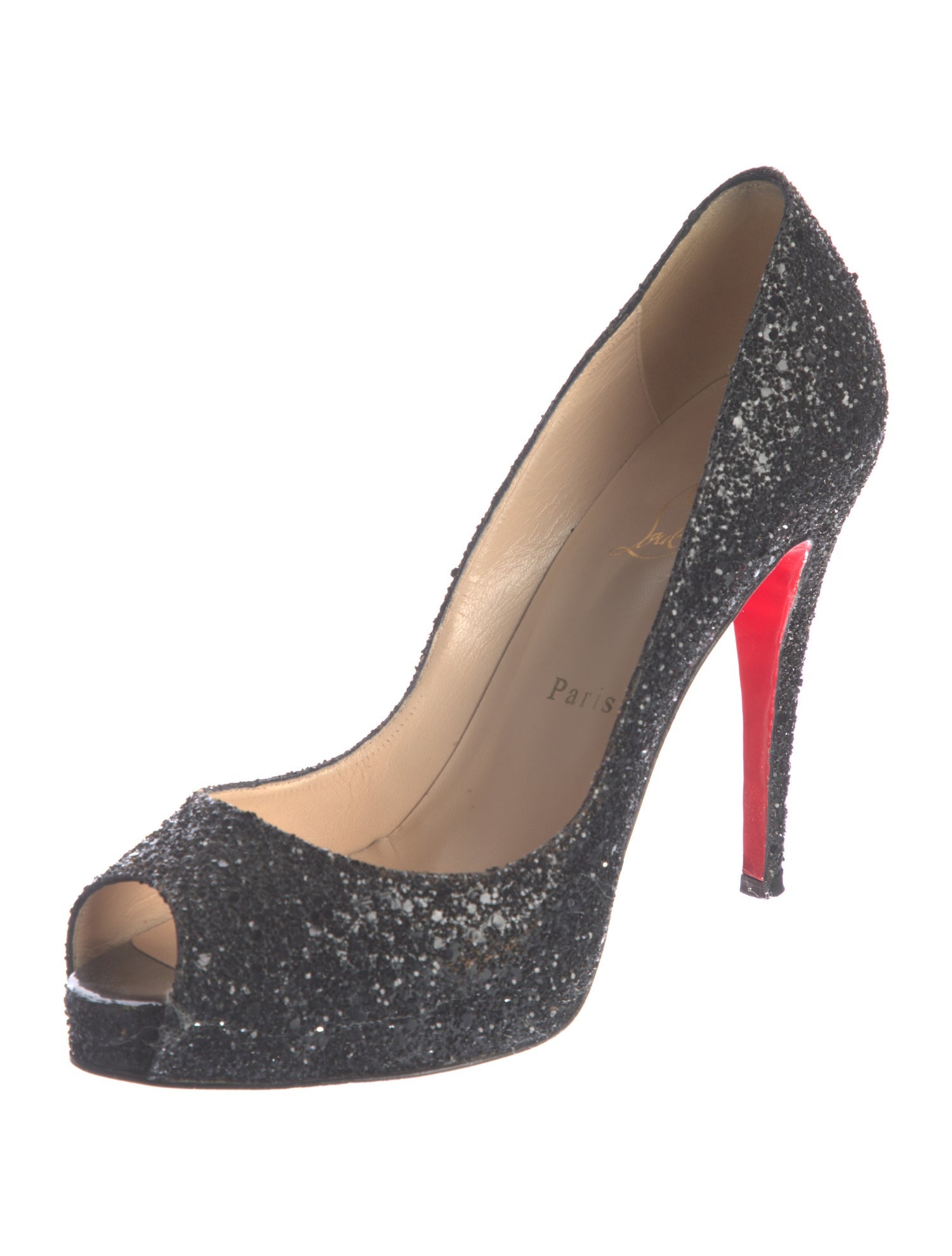 Christian Louboutin Glitter Glitter Accents Pumps