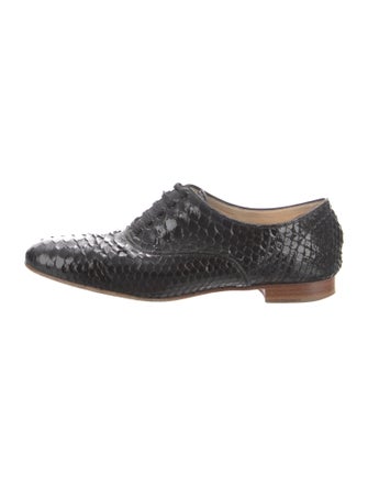 Christian Louboutin Snakeskin Animal Print Oxfords