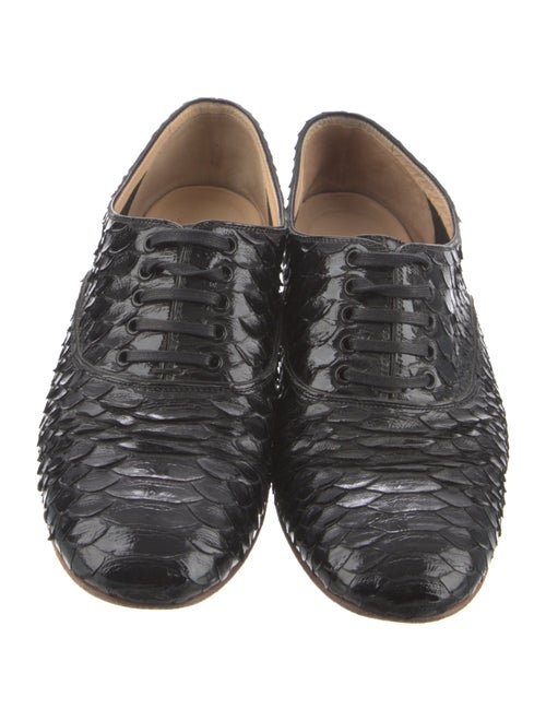 Christian Louboutin Snakeskin Animal Print Oxfords
