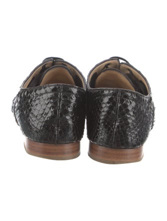 Christian Louboutin Snakeskin Animal Print Oxfords