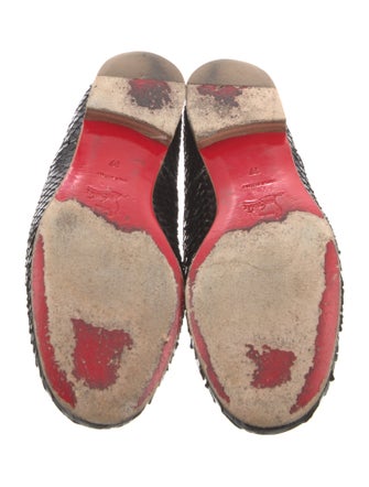 Christian Louboutin Snakeskin Animal Print Oxfords