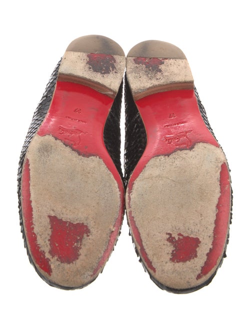 Christian Louboutin Snakeskin Animal Print Oxfords