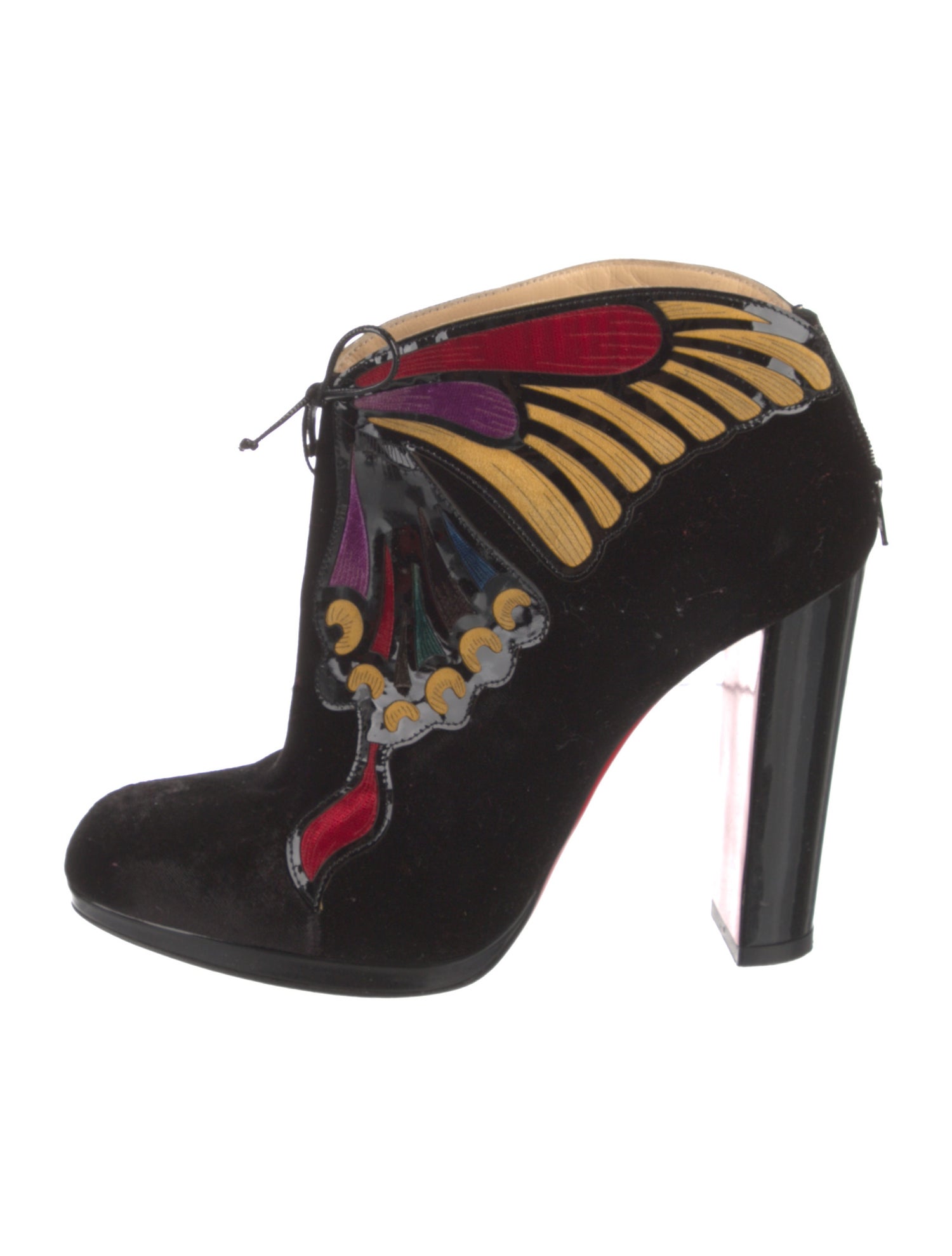 Christian Louboutin Velvet Printed Pumps