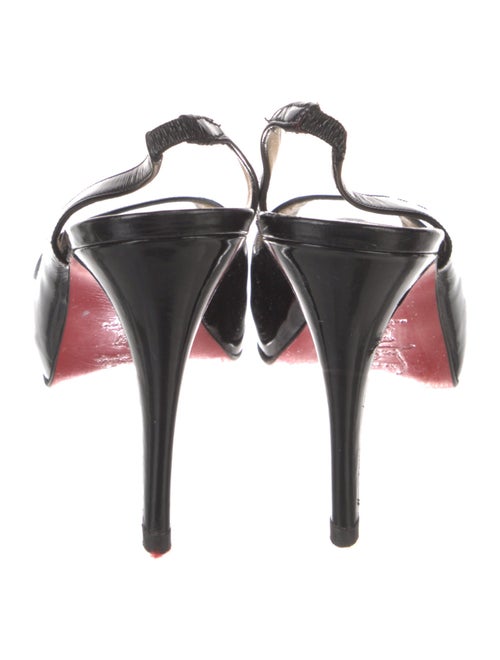 Christian Louboutin Patent Leather Slingback Sandals