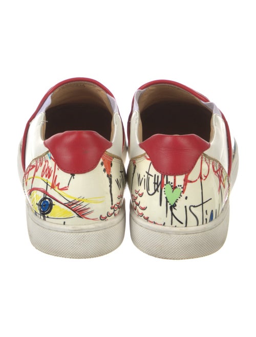 Christian Louboutin Patent Leather Printed Sneakers